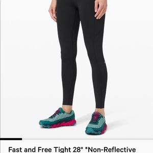 Lululemon Fast and Free Tight 28” Non-Reflective